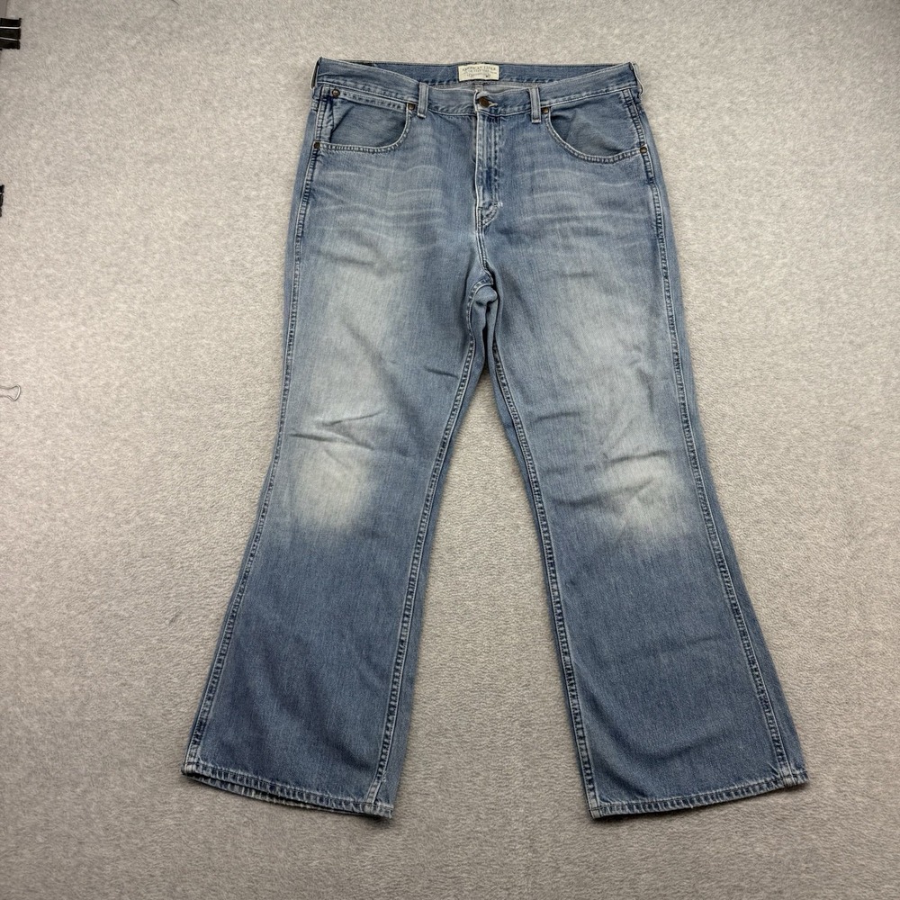 American Eagle Jeans Men 36X30 Dark Blue Denim Pants Boot Cut Grunge Y2K Vintage